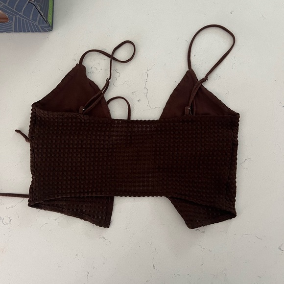 H&M Brown Crop Top - Picture 3 of 3